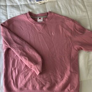 Champion Womens Crewneck in Soft Pink